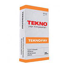 TEKNO Teknofay Beyaz Seramik Fayans Yapıştırıcı 25 KG